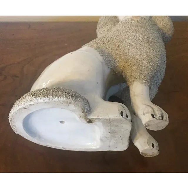 Gray 19th Century English Staffordshire Pearlware Creamware Dogs - A Pair For Sale - Image 8 of 13