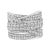 .925 Sterling Silver 2.00 Cttw Round-Cut Diamond Overlapping Bypass Band Ring (I-J Color, I2-I3, Size 6 For Sale
