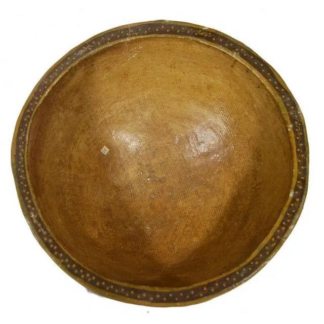 English Antique Hand-Painted Indian Bowl For Sale - Image 3 of 5