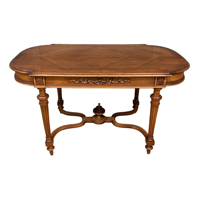 Antique French Walnut Centre Table, 1890 For Sale