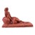 Vintage Reclining Nude Clay Sculpture on Wood Base, Artist Maquette Study For Sale