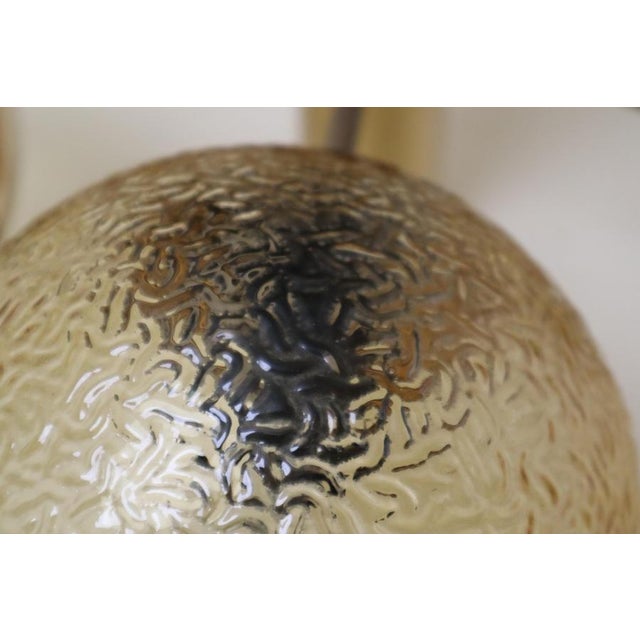 Space Age Golden Sphere Ceiling Lamp, Germany, 1970s For Sale - Image 3 of 13