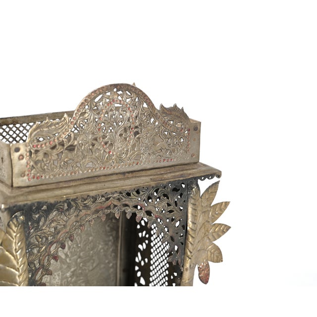 This Vintage Indian Brass Mandir or Home Temple is a beautifully crafted devotional shrine handcrafted from brass and...
