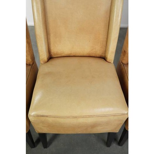 Cowhide Leather Dining Chairs, Set of 4 For Sale - Image 7 of 18