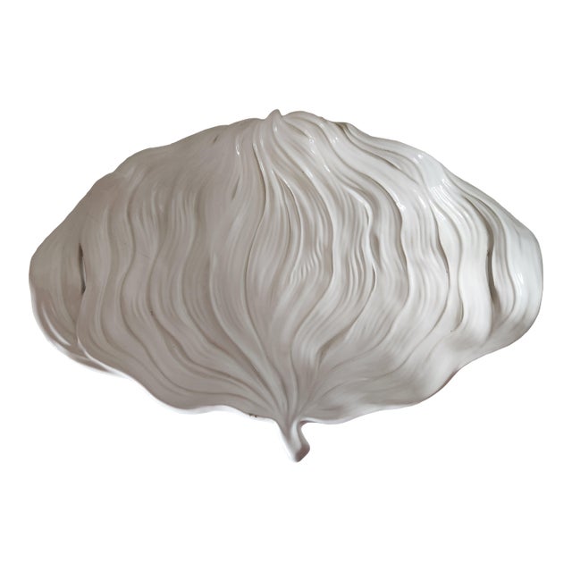 1980s White Bordello Onion Platter For Sale