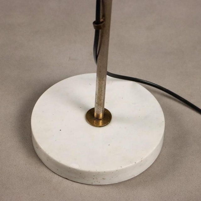 Vintage Floor Lamp in Aluminium and Marble, 1960s For Sale - Image 9 of 10