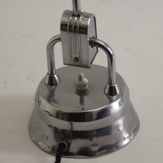 Large Art Deco Model 605 Typewriter Table Lamp by Charlotte Perriand for Jumo For Sale - Image 11 of 14