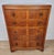 Vintage English Bow Front Chest of Drawers in Walnut, 1960s For Sale - Image 11 of 17