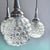 Mid-Century Modern Mid-Century Space Age German Cascading Glass Three Lights Chandelier by Hustadt-Leuchten, 1960s For Sale - Image 3 of 17