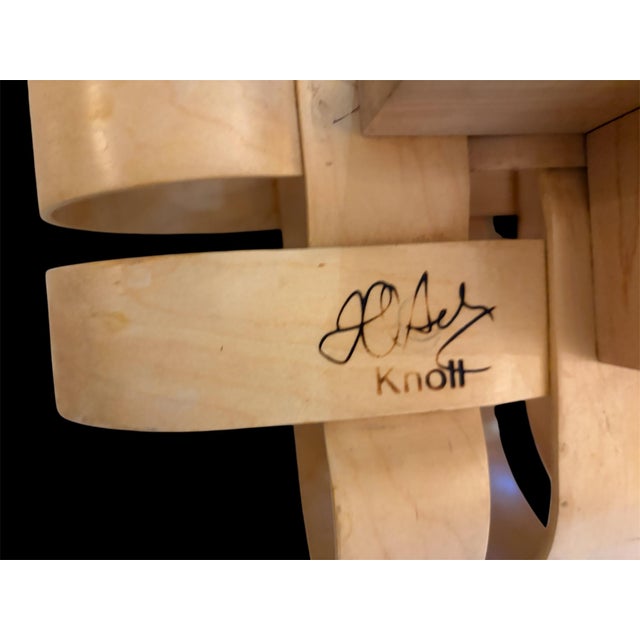 Vintage 1993 Frank Gehry for Knoll Power Play Woven Lounge Chair and Ottoman For Sale - Image 13 of 18