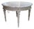 Antique French Louis XVI Style Painted Center Table With Marble Top, Late 1800s For Sale