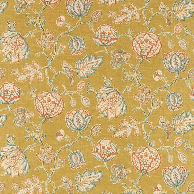 Morris & Co Theodosia Fabric in Saffron - a Sample For Sale