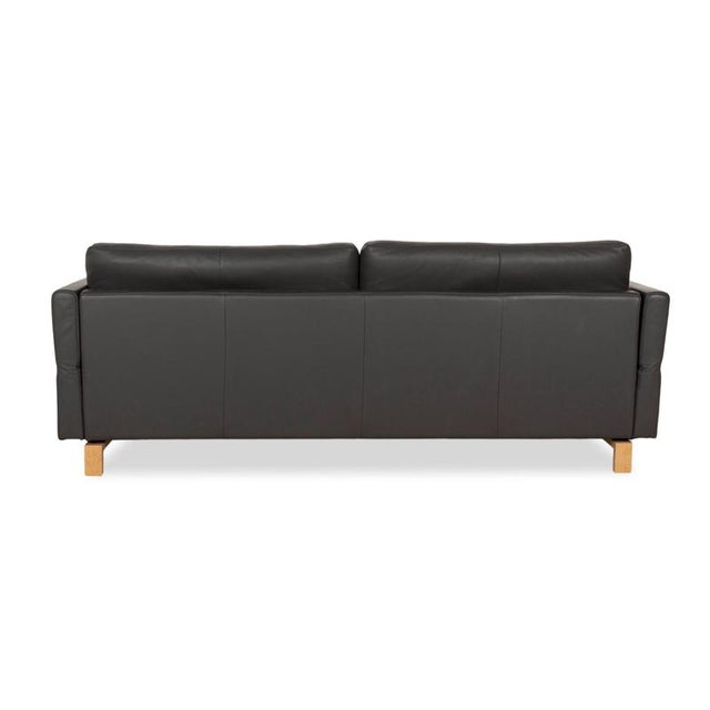 Modern Vida Leather Three-Seater Sofa by Rolf Benz For Sale - Image 3 of 5
