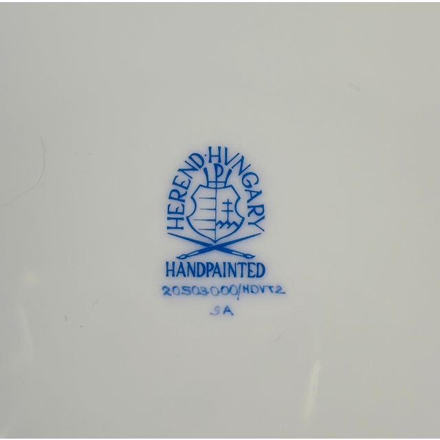 Alabaster Herend Gold Rimmed Gwendolyn Soup Dish For Sale - Image 8 of 8