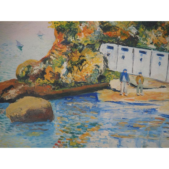 Elisée Maclet, La Pointe du Mourillon in Toulon, Original Oil on Canvas For Sale - Image 4 of 9