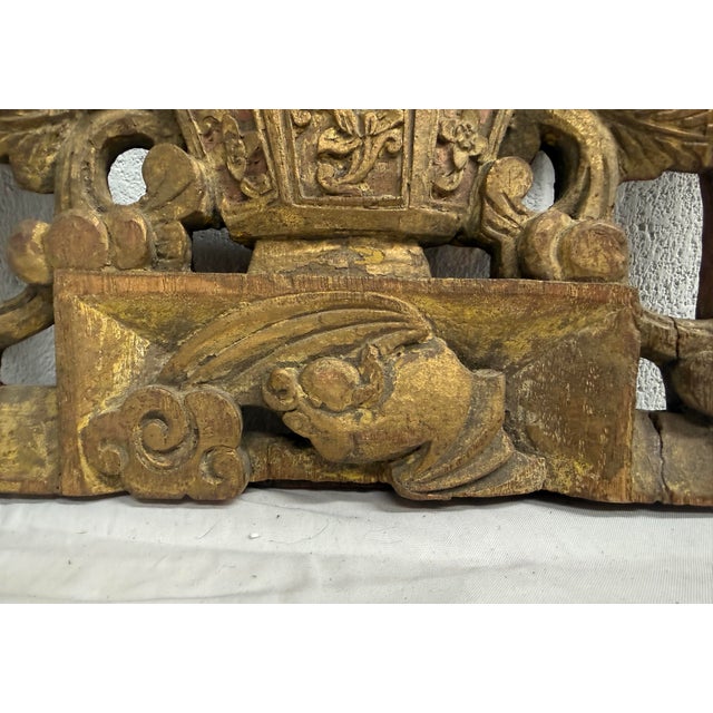 Antique 19th Century Hand Carved Chinese Asian Wood Wall Panel Sculpture Statue For Sale In New York - Image 6 of 11