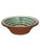 Spanish Ceramic Bowl with Green Bird Motif and Glazed Inside, 1980s For Sale - Image 4 of 7