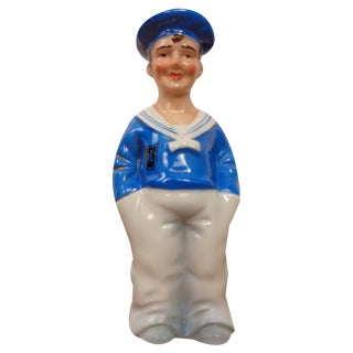 Porcelain Sailor Rum Bottle from Lehment, Germany, 1950s For Sale