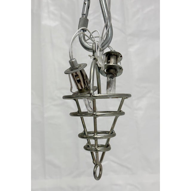 Large Vintage Murano Hand Blown Glass Chandelier, Italian Modern Lighting For Sale - Image 18 of 18
