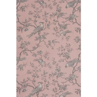 Isabelle Bird Toile Candy Cotton Double Width Fabric - Sample For Sale