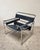 Vintage B3 Wassily Chair in Black Leather by Marcel Breuer for Knoll International, 1980s For Sale - Image 6 of 9