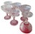 Set of 6 Antique American Brilliant Cut Glass Crystal Champagne Coup Wine Stems For Sale In Los Angeles - Image 6 of 7