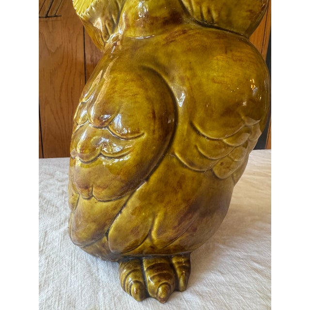 Ceramic Owl Signed “Ostie” For Sale - Image 10 of 10
