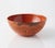 Mid-Century Modern Hanova of Pasadena Rare Enameled Steel "Lava" Bowl - Rust/Orange 3pc Set For Sale - Image 3 of 8