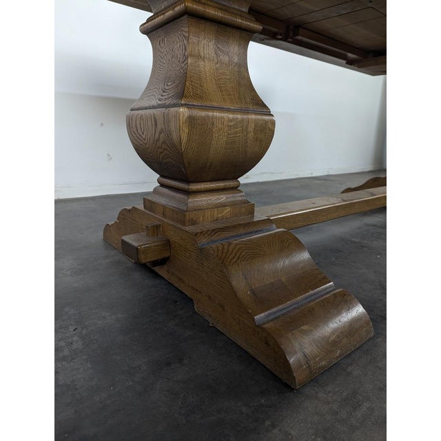 Oak Monastery Dining Table For Sale - Image 5 of 7