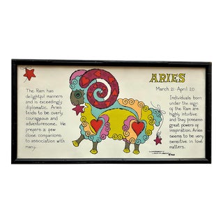 Margot Johnson 1968 Zodiac Print For Sale