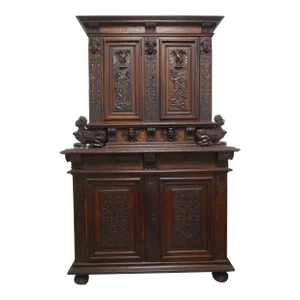 18th Century French Baroque Cabinet or Deux Corp
