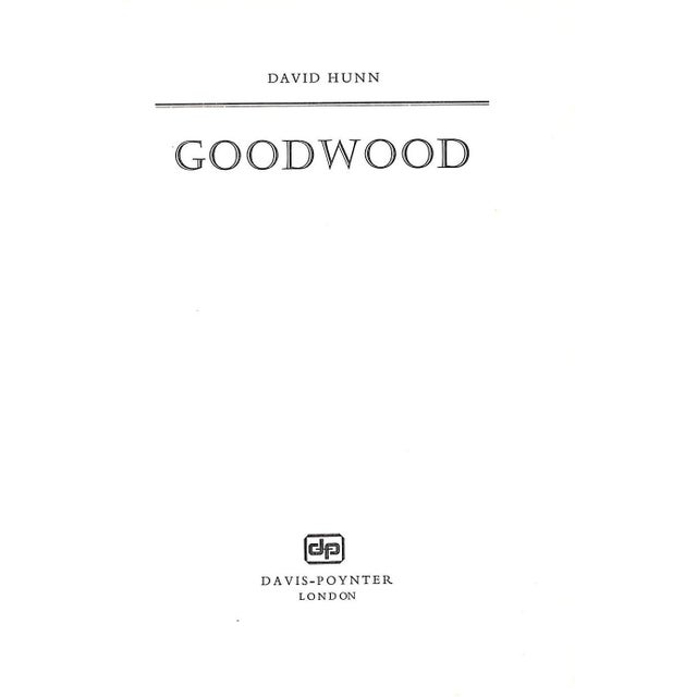 HUNN, David [208] pp. Davis-Poynter 1975 9 1/4" x 6 3/8" The book forms a biography of Goodwood Park, owned by the...