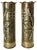French World War I Brass Thistle and Cross of Lorraine Shells Casing, 1890s, Set of 2 For Sale