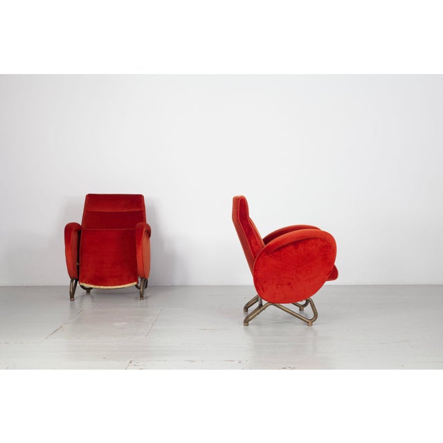 Vintage Lounge Chairs by Carlo Mollino, 1950s, Set of 2 For Sale - Image 15 of 18