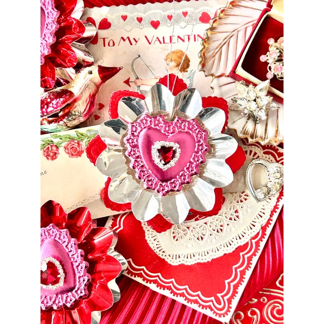 This listing is for one ornament. It was made by me for my company, Black Market Creative. This artisan-made Valentine...