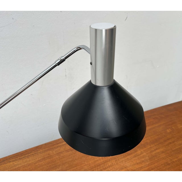 Black Mid-Century Modern Swiss Type 60 Minimalist Table Lamp by Rosemarie and Rico Baltensweiler for Baltensweiler, 1960s For Sale - Image 8 of 18