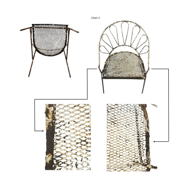 1950s Mid-Century Modern Outdoor Seating Set For Sale - Image 5 of 14