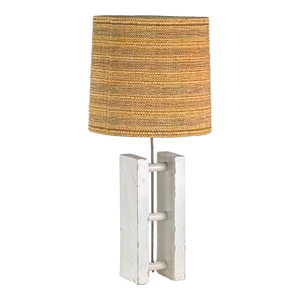 Brazilian Modern Table Lamp With Woven Shade