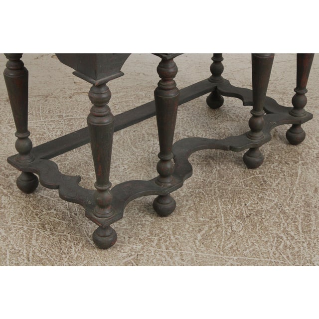 g.l. Sawyer Custom Made Crackle Paint 8 Drawer Highboy For Sale - Image 12 of 14