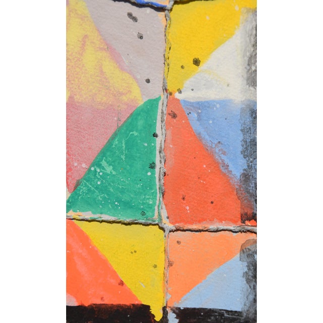 1980s Wolff Mirus, Abstraction, 1985, Gouache & Mixed Media For Sale - Image 5 of 8