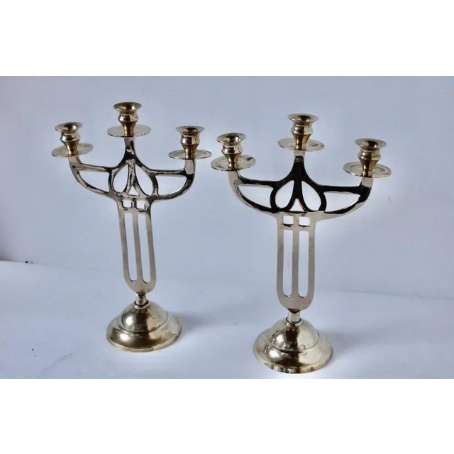 Art-Déco Chandeliers in Brass, Denmark, 1930s, Set of 2 For Sale - Image 12 of 12