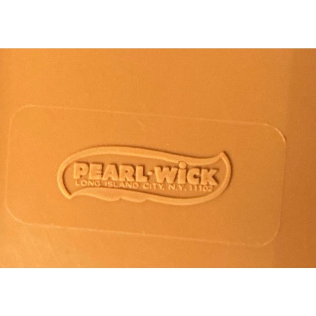 Pair Vintage Pearl-Wick Wastebaskets Faux Wood Brown, Circa 1960s For Sale - Image 11 of 12