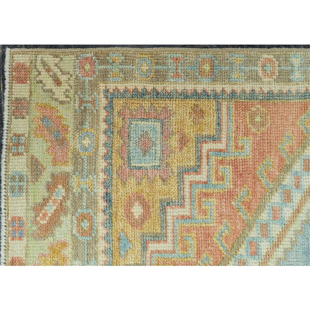 Turkish Oushak Rug 3' x 6'7" #19229 For Sale - Image 4 of 8