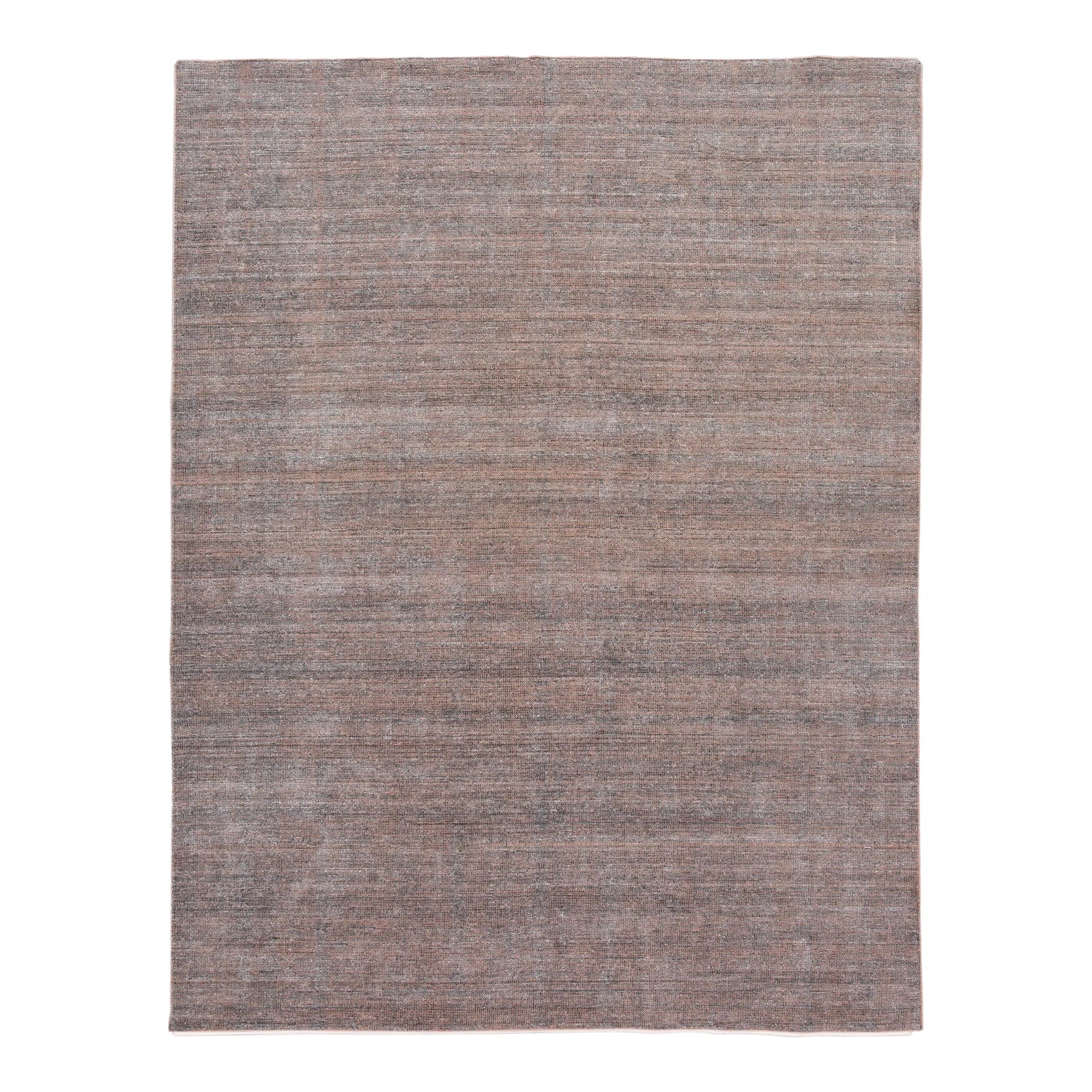 Apadana Orange and Gray Modern Bamboo/Silk Boho Handmade Rug | Chairish