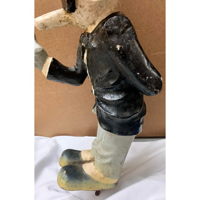 Rare 1930s-1940s Western Exterminator Chalkware Mascot - "Mr. Little" For Sale - Image 4 of 10
