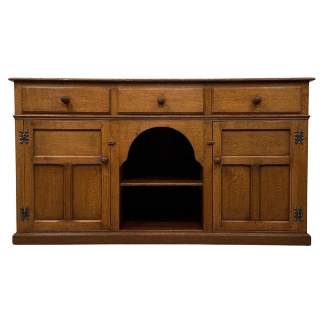 20th Century Golden Oak Dresser Base For Sale - Image 13 of 13