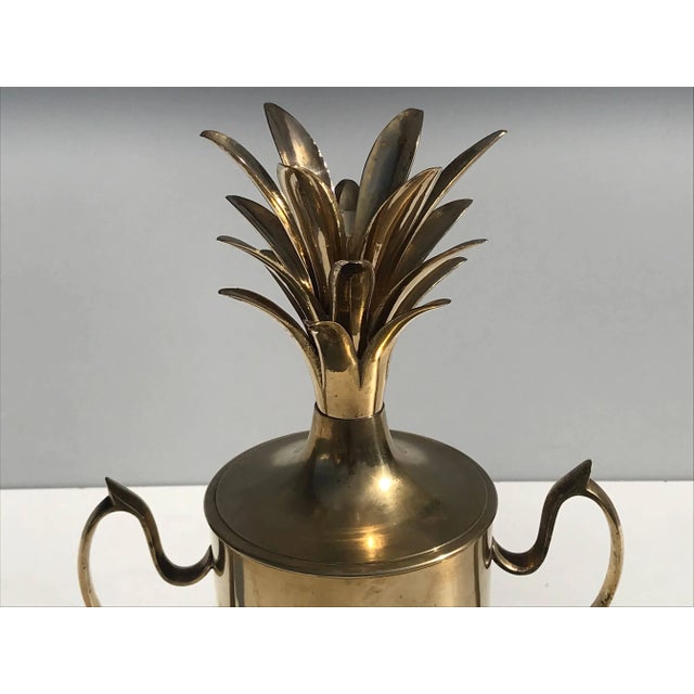 Brass Pineapple Urn Beverage Cooler For Sale - Image 4 of 8