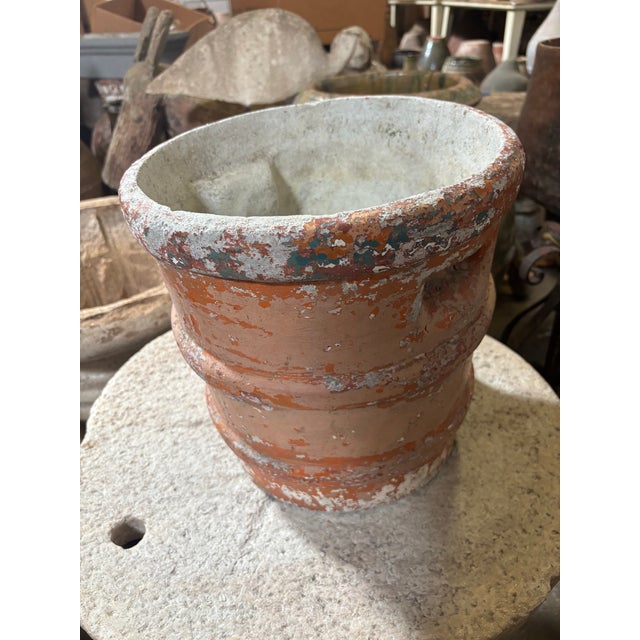 Mid 20th Century European Red Painted Planter For Sale - Image 4 of 11