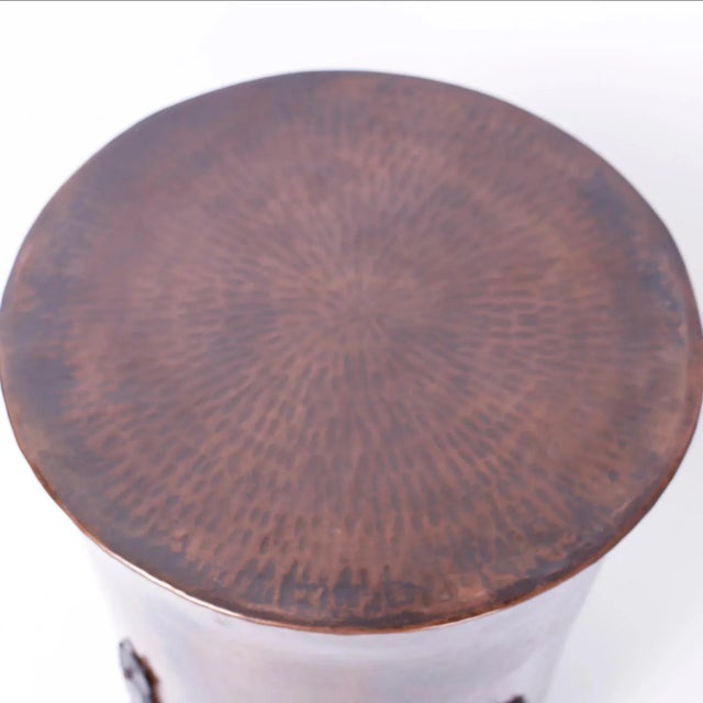 French Copper End Tables or Stands - A Pair For Sale - Image 4 of 9