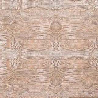 Norwegian Woodgrain Print on Cotton/Linen Blend Fabric For Sale